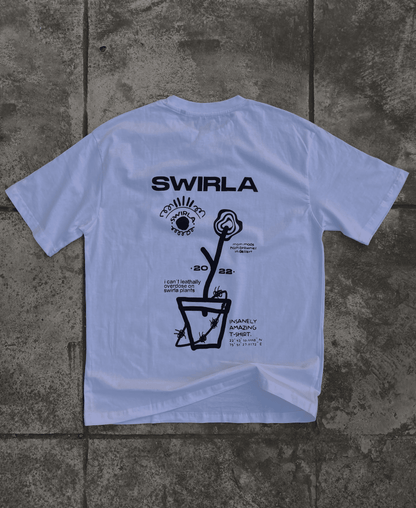 ARTISTIC PLANT T-SHIRT IN WHITE[UNISEX]