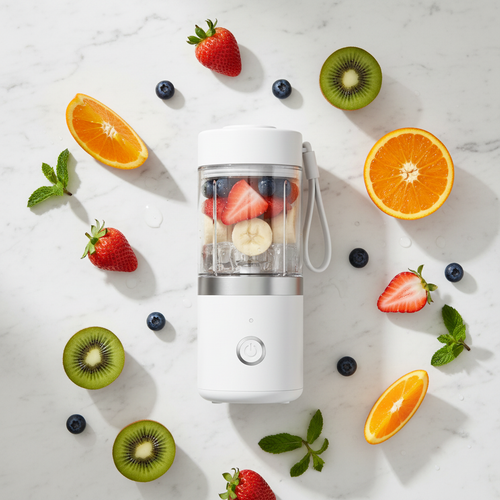 Juicer Cup Flatlay — Marble